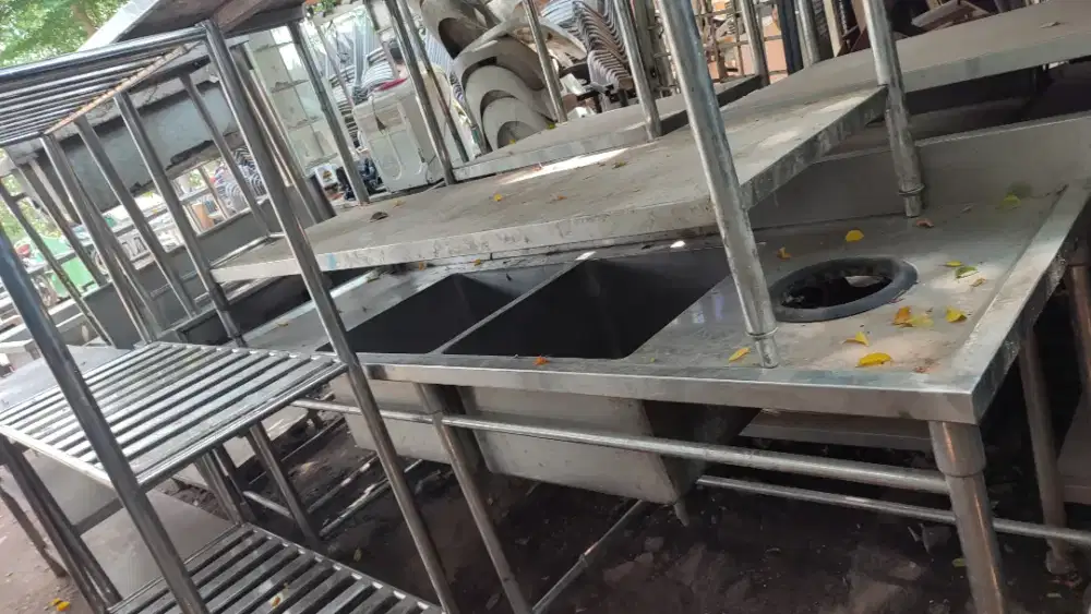 Jual tempat cuci piring 2 lubang 210x70