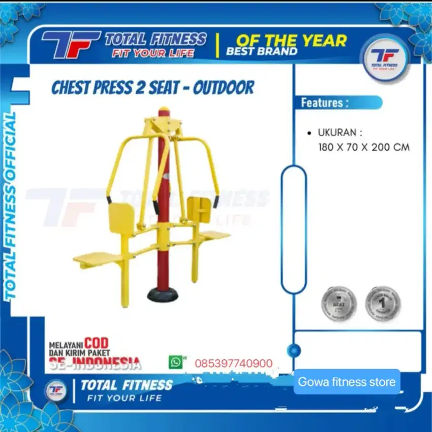 Fitness Outdoor Chest Press 2 Seat