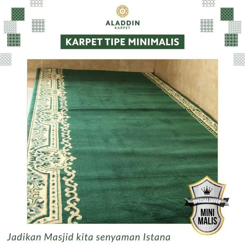 Tersedia Karpet Masjid Minimalis Free Pasang