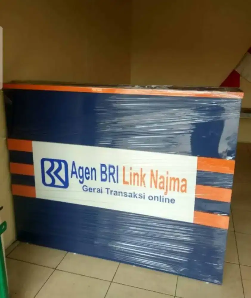 Meja Kasir Etalase BRILINK BerLogo Nama Bisa Request Pesan Bisa COD