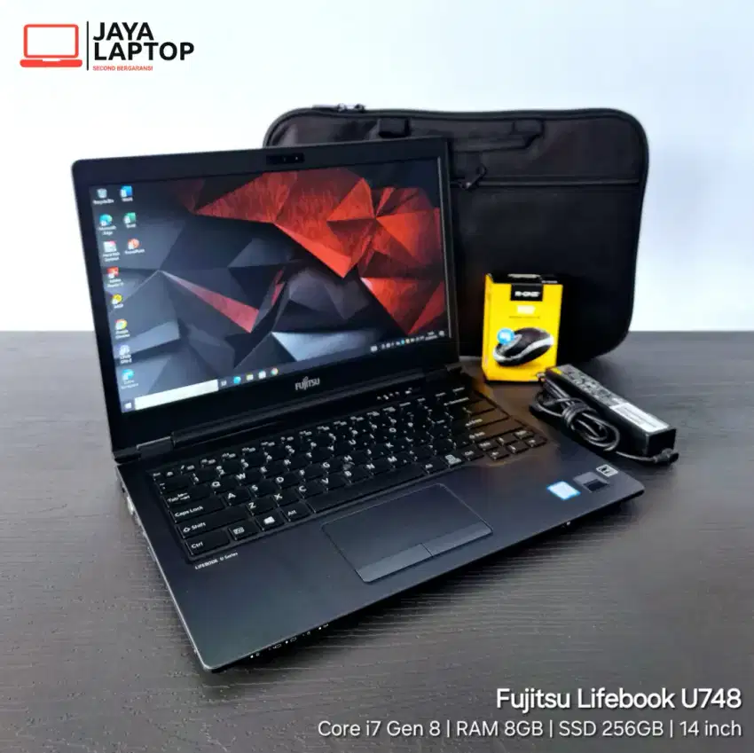 Fujitsu Lifebook U748 Core i7 RAM 8GB SSD 256GB Laptop Second Bekas