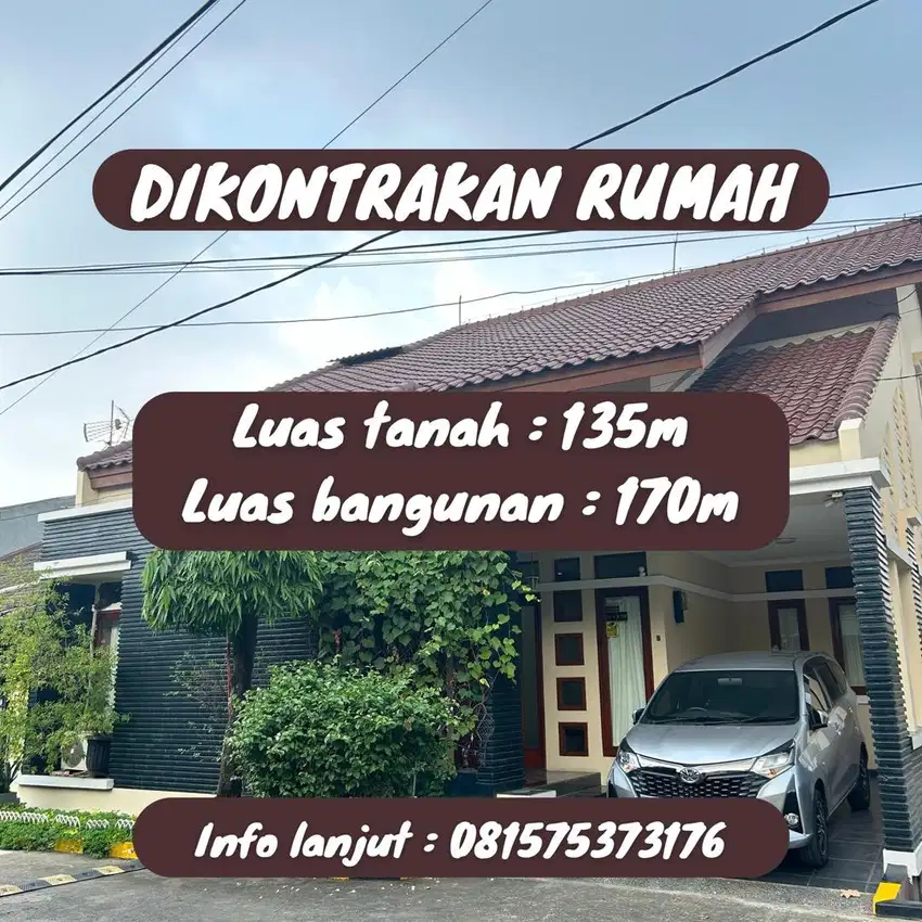 DIKONTRAKAN RUMAH 2 LANTAI PERUMAHAN JATIBENING