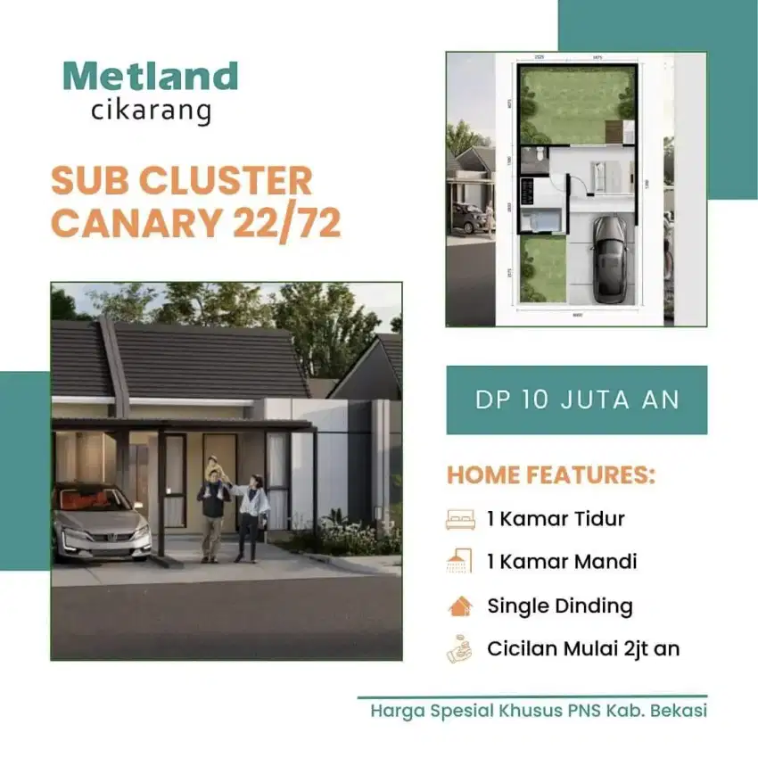 Metland Cikarang - Rumah Murah Proyek Terbaru Persembahan Metland