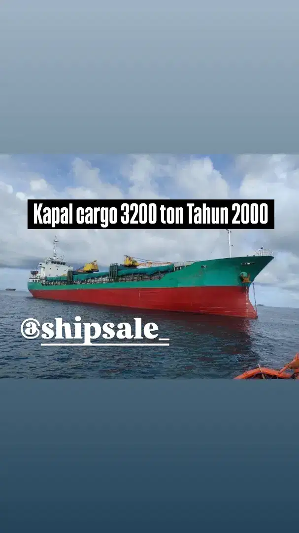 Di jual kapal cargo 3200 ton tahun 2000 ex japan