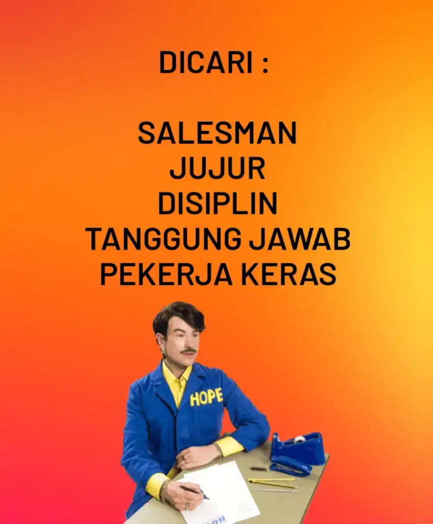 DICARI SALES BAHAN BANGUNAN SERIUS KERJA HUBUNGI WA