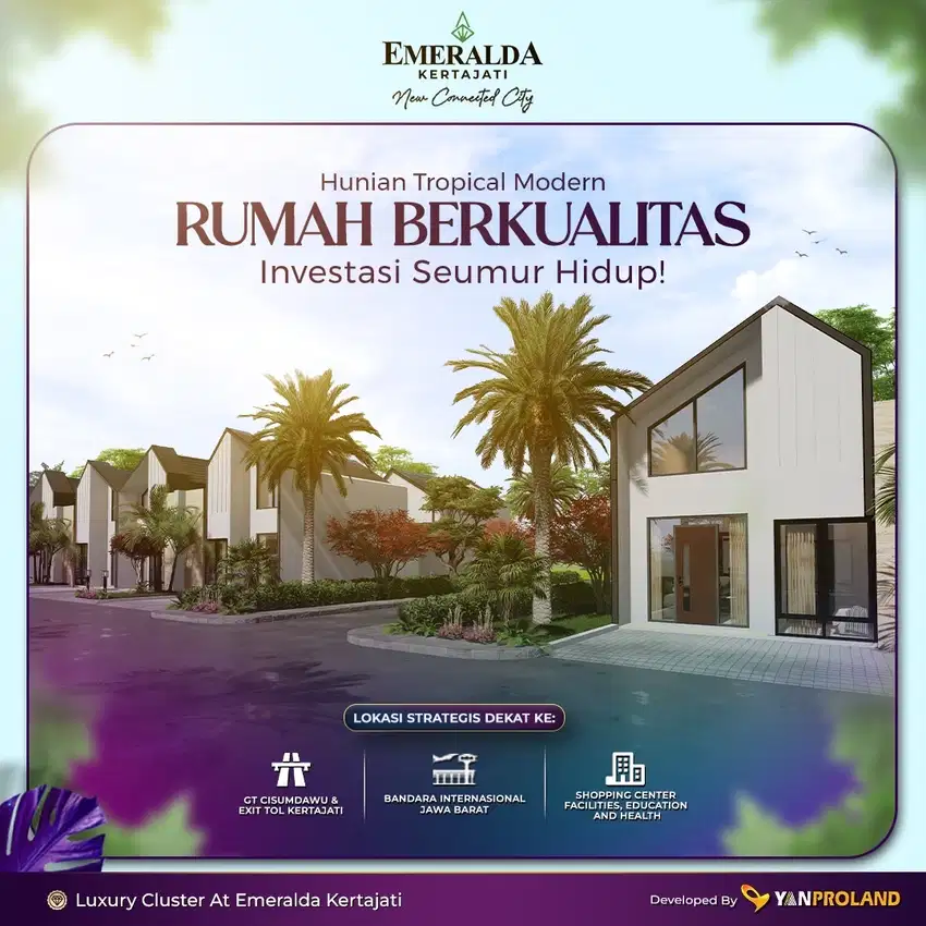 Rumah aesthetic 5 menit dari bandara international kertajati