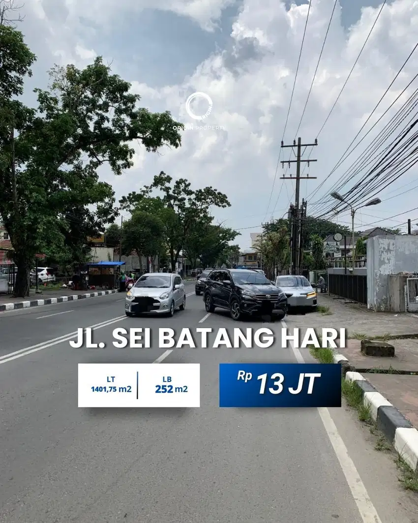 Dijual Tanah dan Rumah Jalan Sei Batang Hari Sekitar Medan Sunggal