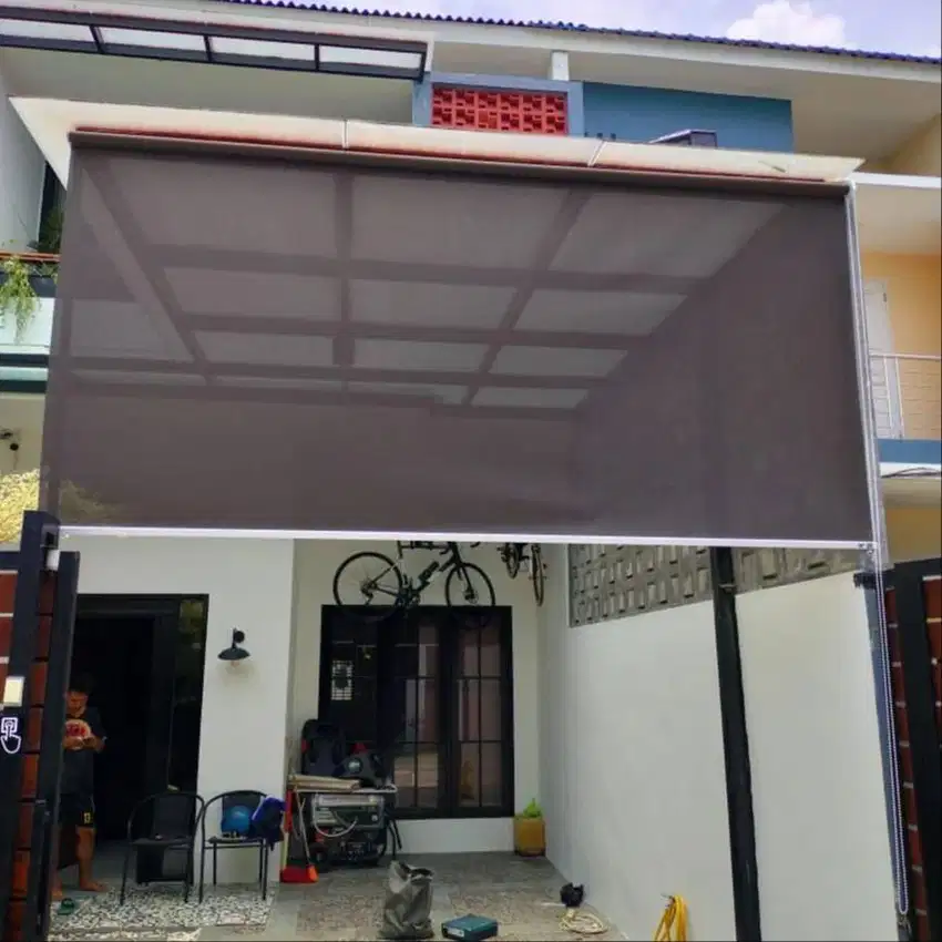 Roller Vertical Outdoor Blind & Wallpaper Premium Dinding Plus Pasang