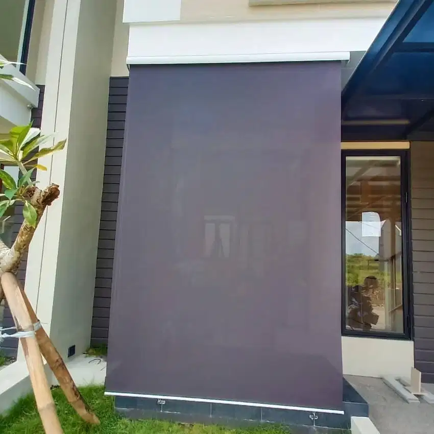 Roller Vertical Outdoor Blind & Wallpaper Premium Dinding Plus Pasang