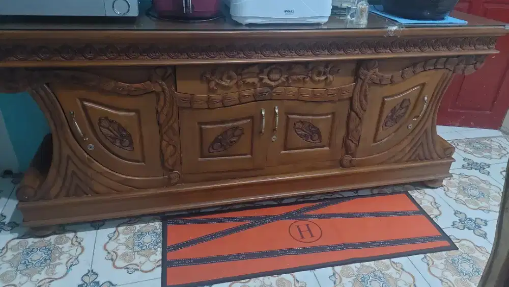 Meja tv jati asli no minus