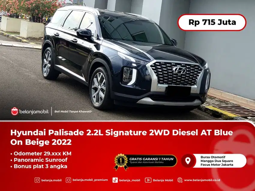 [PANORAMIC] Hyundai Palisade 2.2L Signature 2WD Diesel ATNIK 2022