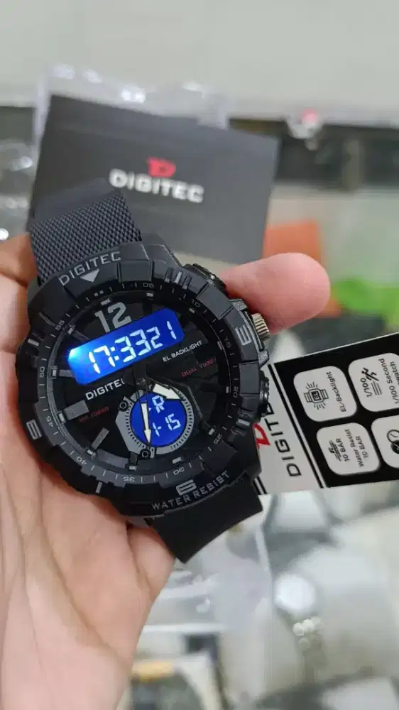 Ready siap antar! Jam tangan Pria Dualtime Digitec Original