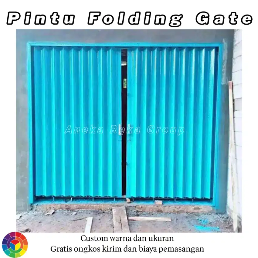 Rolling Door Folding Gate Pintu Pengaman Ruko Kios Garasi Sliding Besi