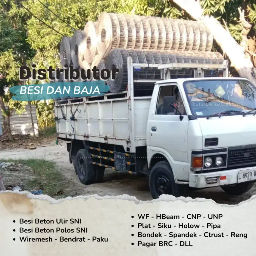 Jual besi beton polos dan ulir murah