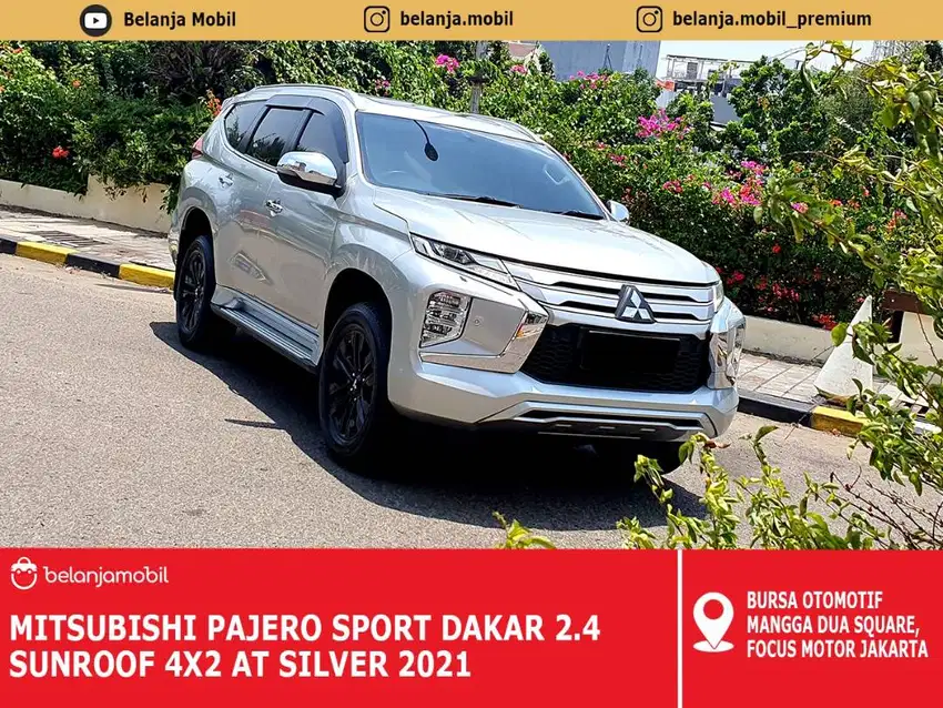 [ SUNROOF ] Mitsubishi Pajero Sport Dakar 2.4 4x2 AT Silver 2021/2022