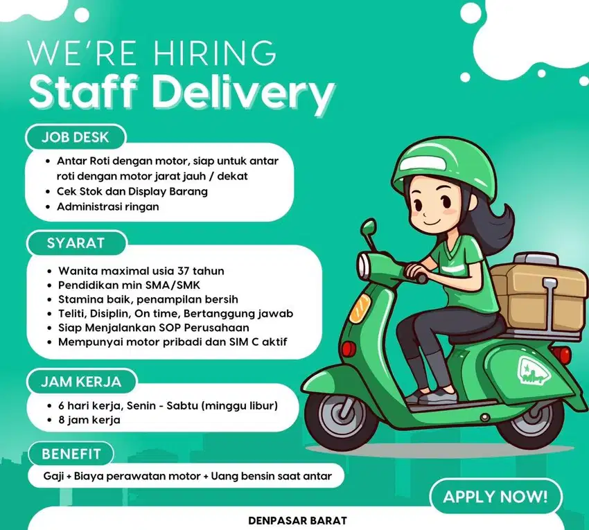 Staff Delivery Antar Roti