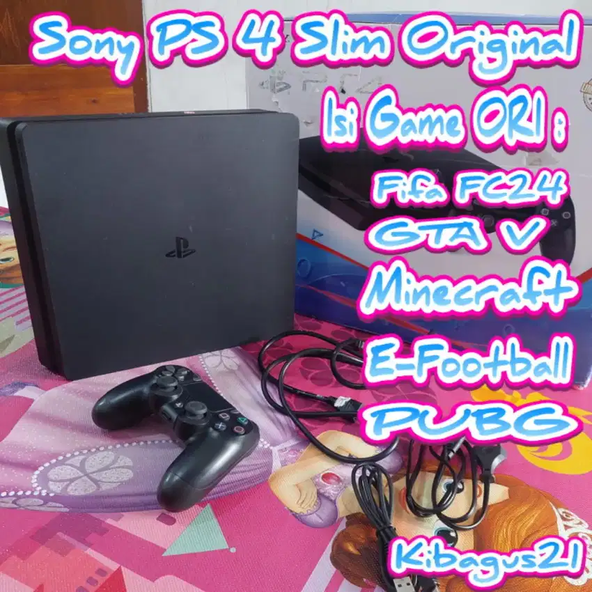 Sony PS4 Slim PS 4 OFW HD 1000GB Fullgame FC24 GTA5 Minecraft Roblox