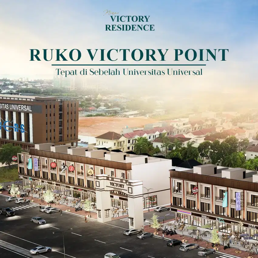 launching ruko victory residence samping universitas universal