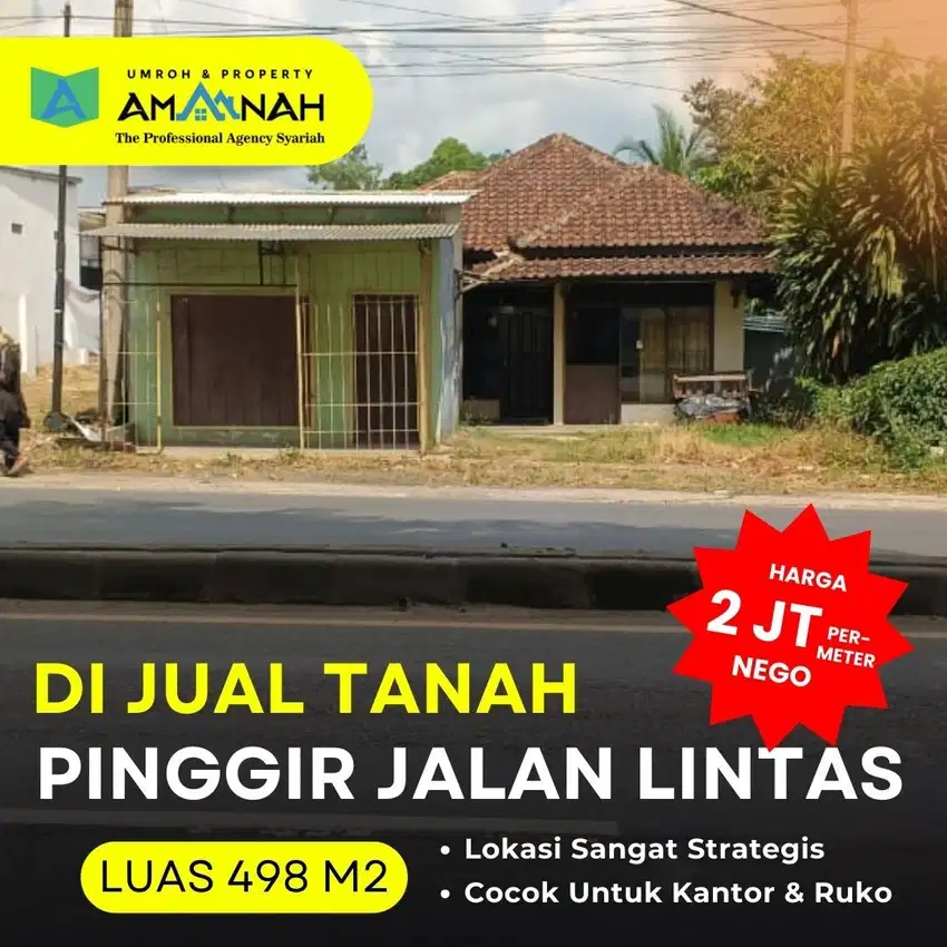 TANAH MURAH DEPAN PASAR NATAR PINGGIR JALUR 2 LINTAS