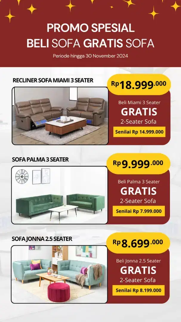 Sofa Set by HOMECREDIT