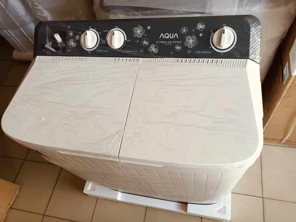 Mesin cuci Aqua 2 Tabung hijab series