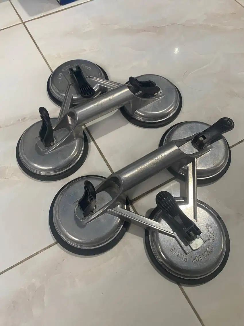 HASSTON KOP KACA KAKI 3 GAGANG ALUMINIUM (2 Buah/dijual sepasang)