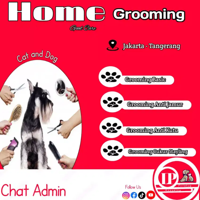 Salon hewan datang kerumah kalideres Jakbar