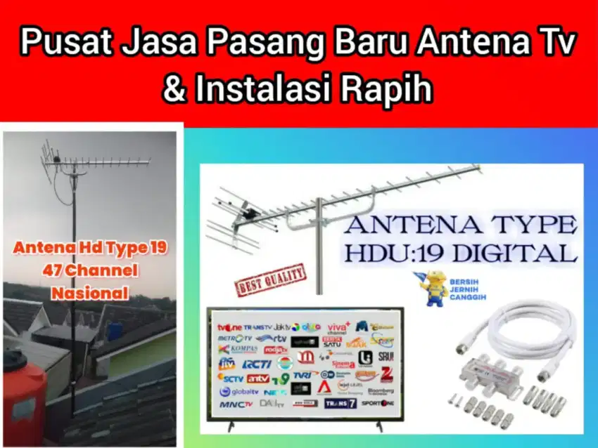 Melayani Jasa Panggilan Pemasangan Antena Tv & Instalasi