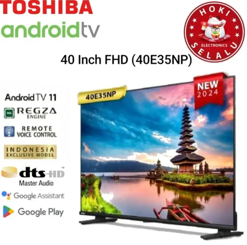 Toshiba Smart Android LED TV 40 Inch 40E35NP Dolby Digital TV Regza