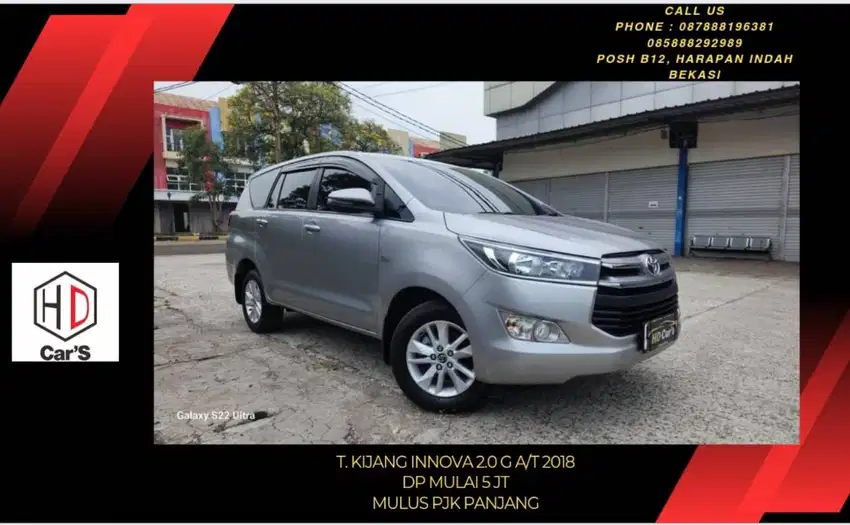 Toyota Kijang Innova 2.0 G AT 2018 / 2019 / 2017 Wrn silver Pjk Pjg