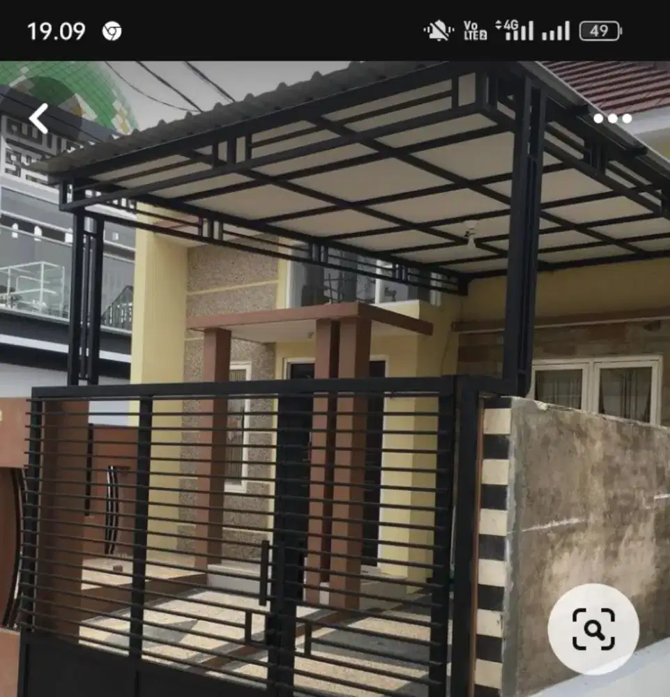 KANOPI ALDERON PAGAR TANGGA