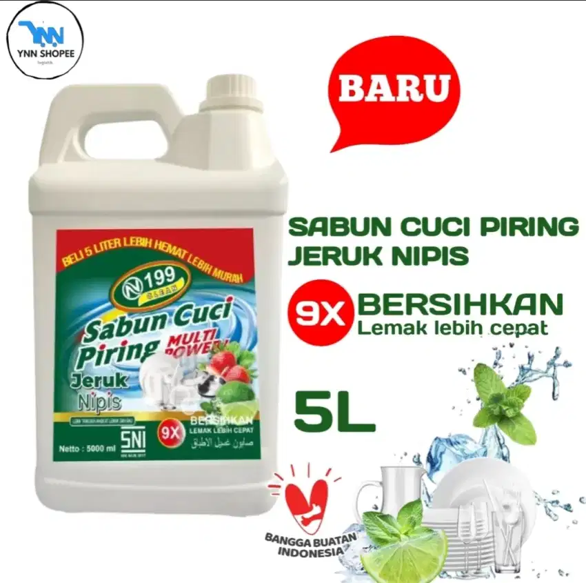 Sabun cuci piring jeruk nipis 5liter harga murah kualitas ga murahan