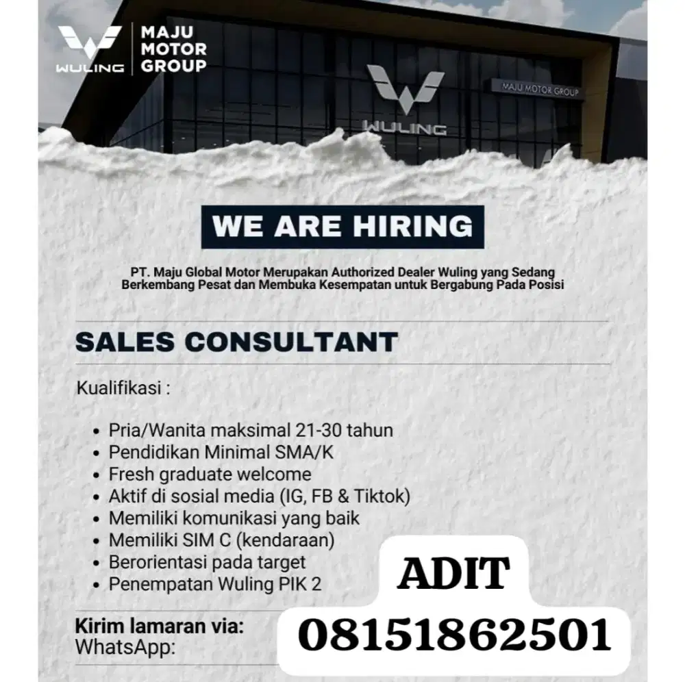 Marketing Otomotif Wuling Maju Motor PIK 2