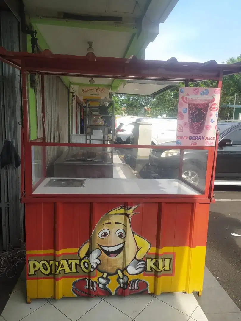 Dijual gerobak bekas usaha kentang goreng