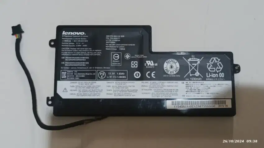 Baterai Laptop Lenovo
