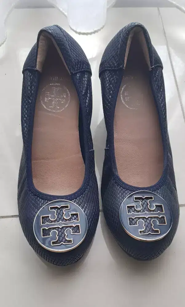 Sepatu Wedges wrn Navy (5cm)