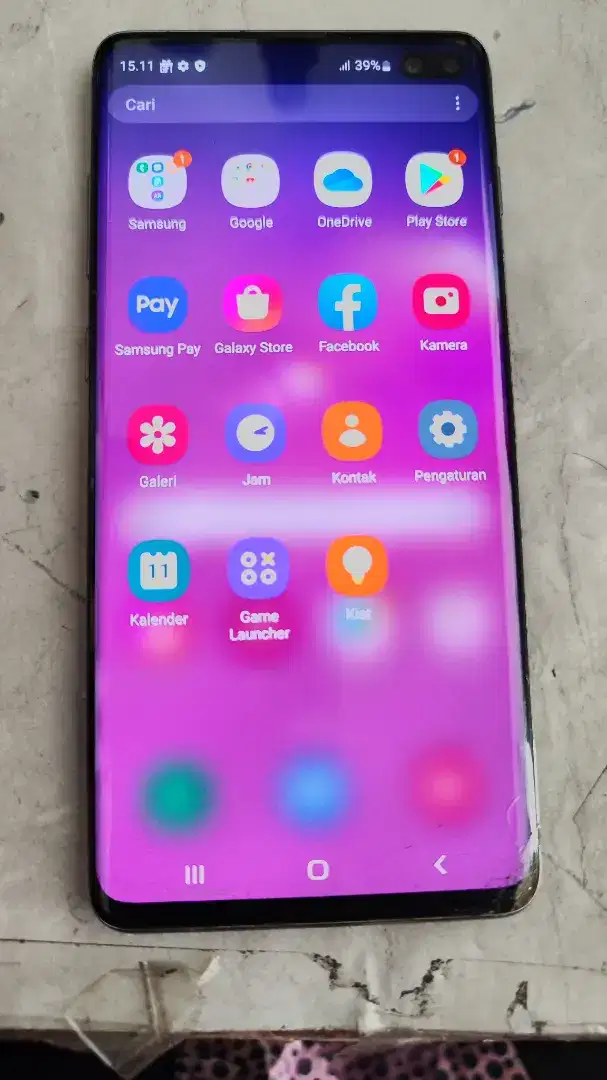 Samsung Galaxy S10 Plus sein 8+4/128 Resmi retak dikit Msih bgs bs TT