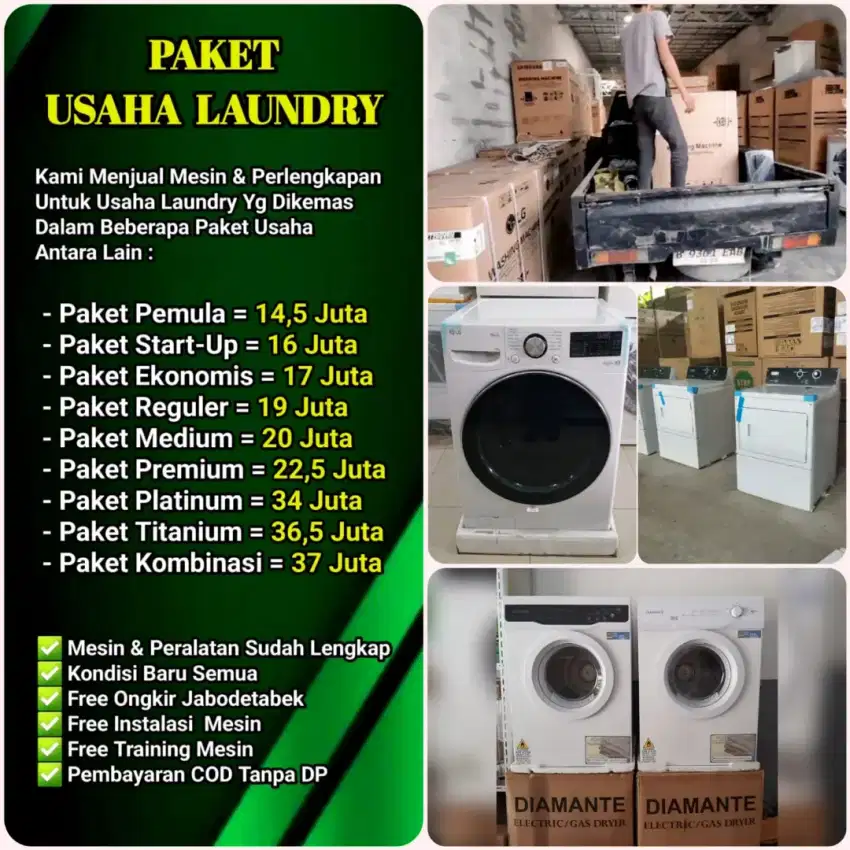 Mesin Laundry II Paket Lengkap Usaha Laundry