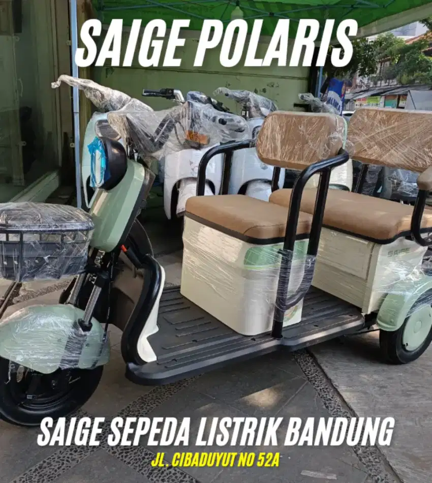 Sepeda listrik roda tiga saige polaris