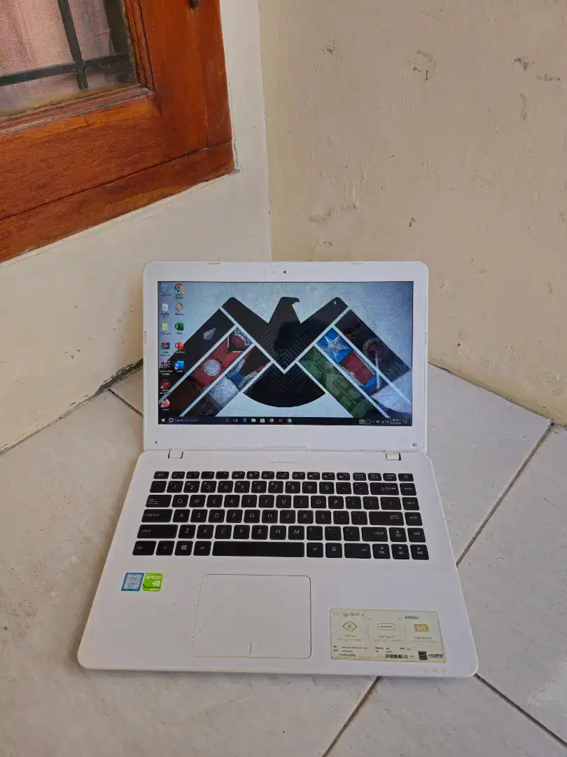 Laptop Asus X442UR Core i5 Kondisi 85% Siap Pakai. Batre Awet