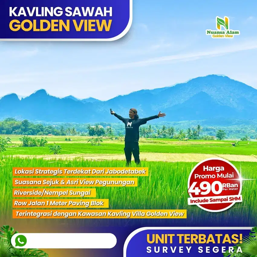 Jual Kavling Sawah Produktif Nikmati Panen Tanpa Repot Legalitas SHM