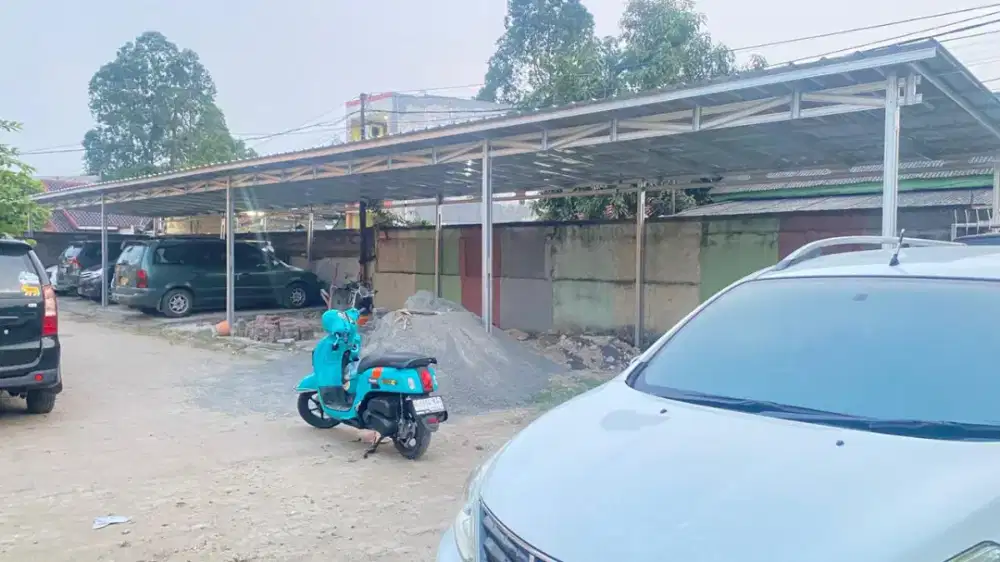 CANOPY RANGKA BAJA DAN BESI