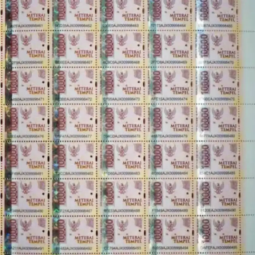 Materai 10000 Baru