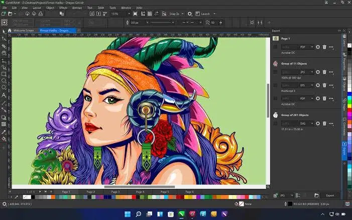 corel draw graphic suite dan technical suite