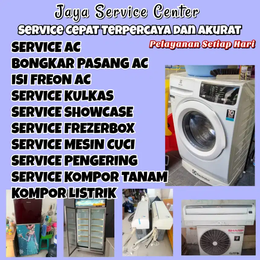 Service AC Bongkar Pasang AC Servis Mesin Cuci Kulkas Frezer Driyorejo