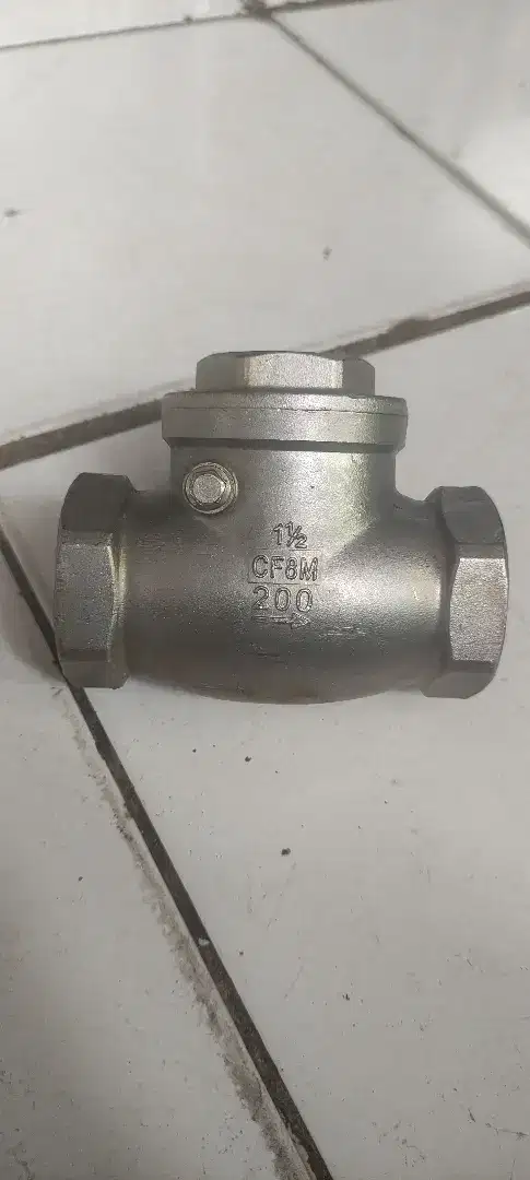 SWING CHECK VALVE KLEP TABOK 1½/1,5 inch 200 WOG CF8M STENLIS