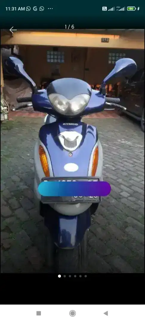 Kymco Metica 125cc 2004/03 Full Orisinil,Mesin,CVT bykPeremajaan/B jkt