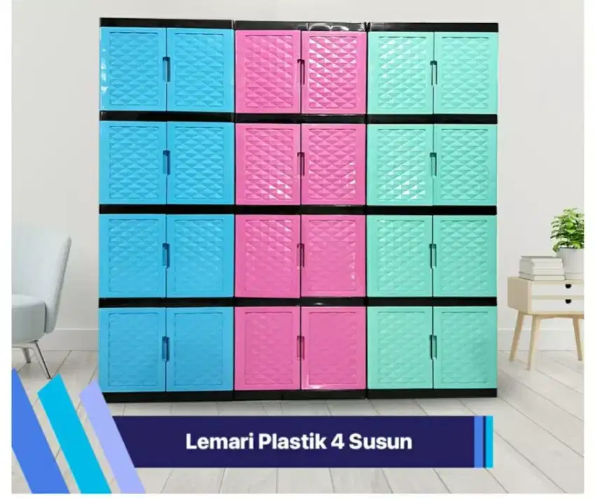 lemari plastik 4 susun