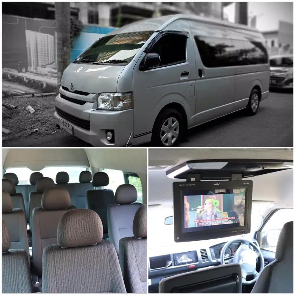 SEWA ELF HIACE BUS MEDIUM BUS PARIWISATA