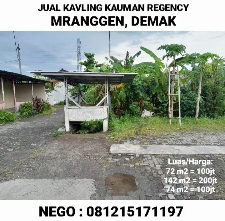 TANAH/KAVLING KAUMAN REGENCY, MRANGGEN, DEMAK